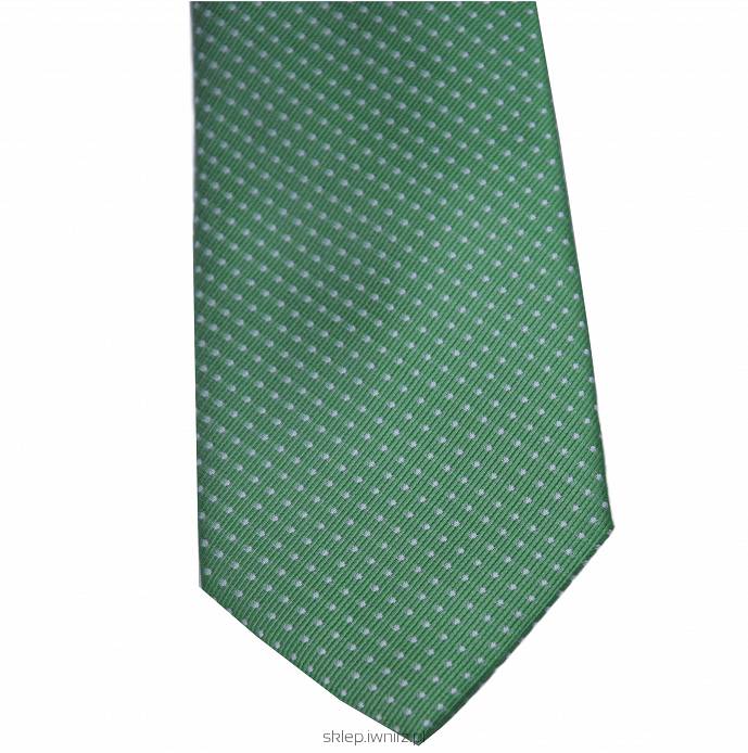 Jedwabny krawat zielony 