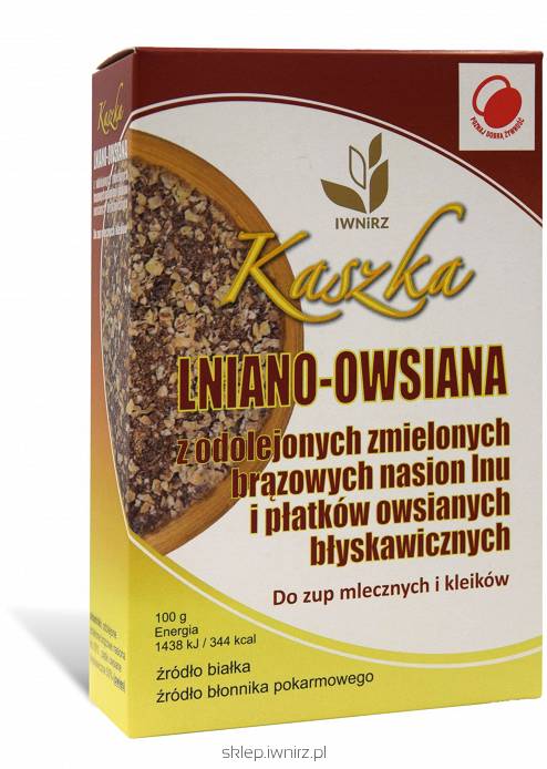 Kaszka Lniano-Owsiana z brązowych nasion lnu 300 g PRODUCENT