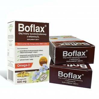 3 x BOFLAX Olej wysokolinolenowy w kapsułkach PRODUCENT
